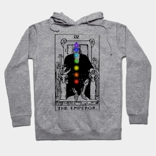 Tarot Card Shirt The Emperor Chakras Major Arcana Hoodie by Chakra Shine